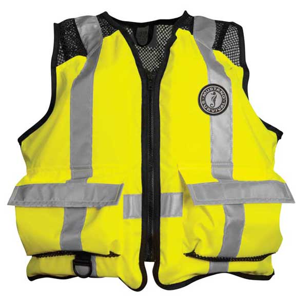 MUSTANG SURVIVAL–ANSI-Approved Industrial Mesh Life Jackets L/XL  14131932