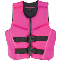 WEST MARINE–Deluxe Kids’ Rapid Dry Life Jacket, 50-90lb., Pink/Fuchsia  15911217