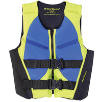 WEST MARINE–Deluxe Kids’ Rapid Dry Life Jacket, Youth 50-90lb., Lime/Blue  15911225