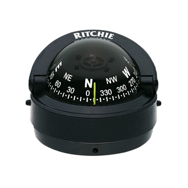 RITCHIE NAVIGATION–Low-Profile Explorer Compass, Black Case, Black Card-532648