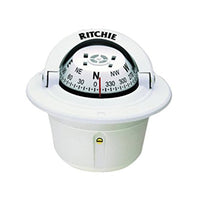 RITCHIE NAVIGATION–Flush-Mount Explorer Compass, White Case, White Card-566649