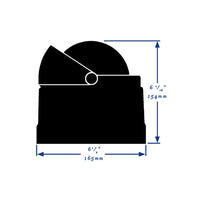 RITCHIE NAVIGATION–Binnacle-Mount Navigator Compass, 4-1/2" PowerDamp Flat Card Dial with Large Numerals, Brushed Stainless- 210120