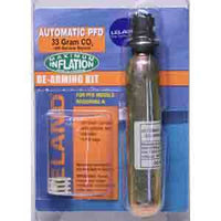 LELAND–Inflatable Life Jacket Rearming Kit, Automatic, 33 g., 1/2" Bayonet  6830806