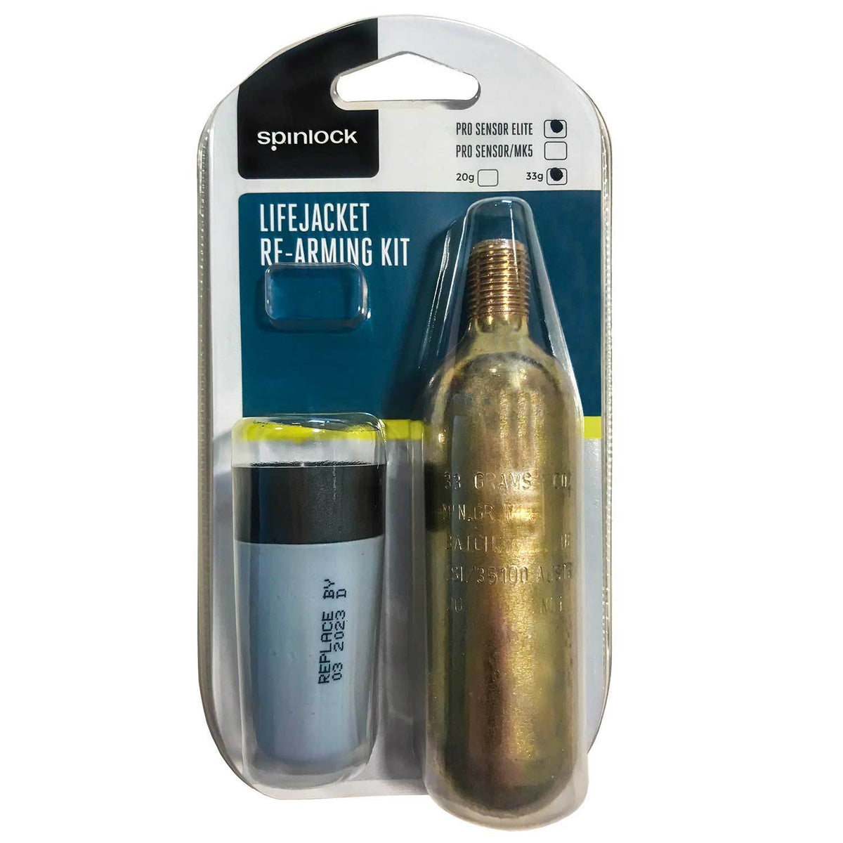 SPINLOCK–Deckvest Life Jacket Rearming Kit, Automatic, 33 g., 3/8