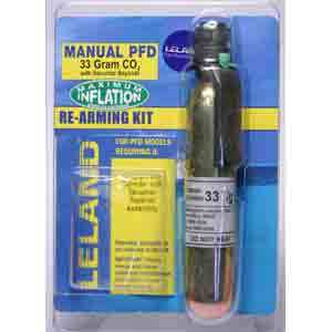 LELAND–Inflatable Life Jacket Rearming Kit, Manual, 33 g., 1/2" Bayonet 6830822