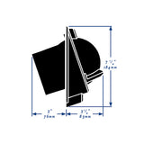 RITCHIE NAVIGATION–Bulkhead-Mount Navigator Compass, 4-1/2" Ritchie CombiDial and Built-in Clinometer- 210146