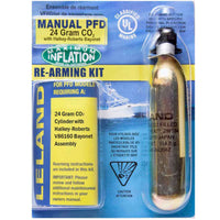 LELAND–Inflatable Life Jacket Rearming Kit, Manual, 24 g., 1/2" Bayonet- 5328844